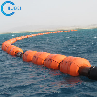 El tubo de dragado del HDPE flota la arena plástica flexible hecha espuma flotación de la manguera 23 pulgadas