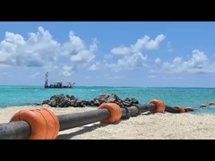DN315 Tubo de HDPE flotante con casco de PE y relleno de espuma de PU de alta densidad en el interior