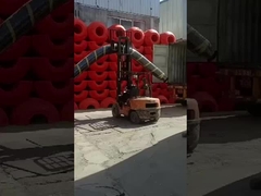 Floatador de tubos de HDPE naranja o amarillo con buena flexibilidad Resistencia al envejecimiento > 150N