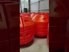 Flotador de tubería de HDPE resistente a la corrosión, galvanizado en caliente, con forma de cilindro, para aplicaciones marinas