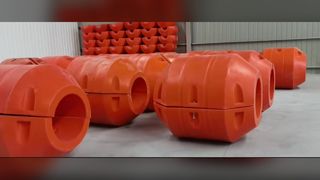 Flotador de tubería de HDPE para dragado y seguridad marina