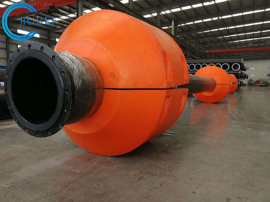 Tubería de dragado anaranjada de Marine Pontons Pipe Floats Buoys que apoya la pulgada 4-6