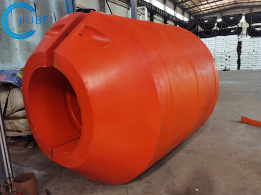 Tubería de dragado anaranjada de Marine Pontons Pipe Floats Buoys que apoya la pulgada 4-6