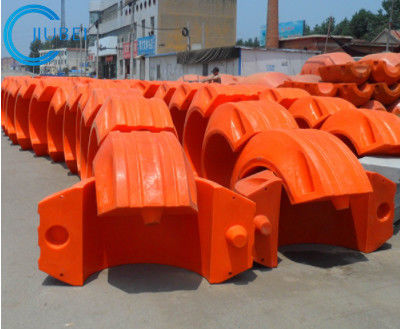Tubería de dragado anaranjada de Marine Pontons Pipe Floats Buoys que apoya la pulgada 4-6