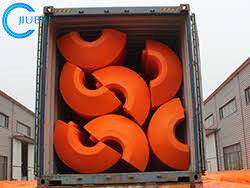 el tubo de dragado plástico del HDPE del muelle del 12in el 14in el 16in flota en venta los flotadores costeros de la tubería