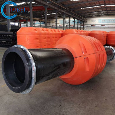 El tubo de dragado del HDPE flota la arena plástica flexible hecha espuma flotación de la manguera 23 pulgadas