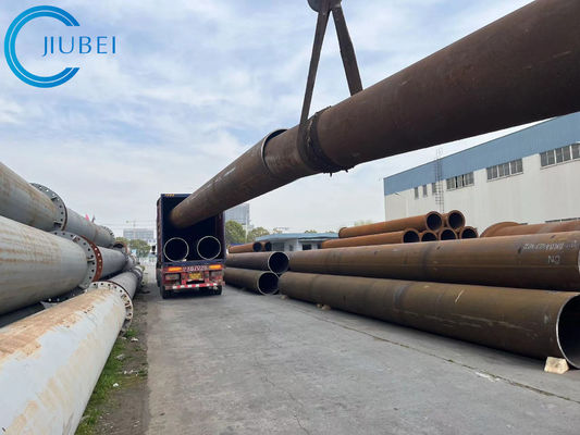 Tuberías revestidas de goma mineras de la tubería de acero resistente de la abrasión para transferir la mezcla 2000m m del mineral