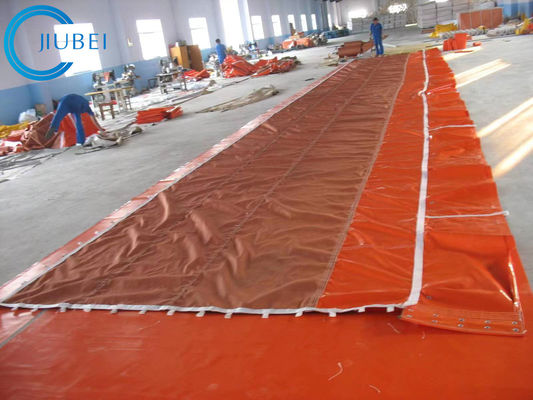Tela flotante intermareal del PVC de Absorbent Flat Foam de la cerca del boom del petróleo
