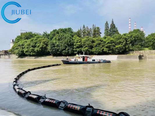 Tela flotante intermareal del PVC de Absorbent Flat Foam de la cerca del boom del petróleo