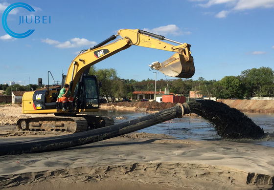 Descarga flotante de dragado de la arena del tubo PE100 del HDPE de la draga de la tubería