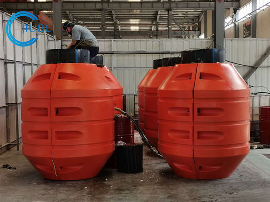 Flotador modificado para requisitos particulares del tubo del HDPE de la PU del tamaño para flotar a Marine Dredging Pipeline