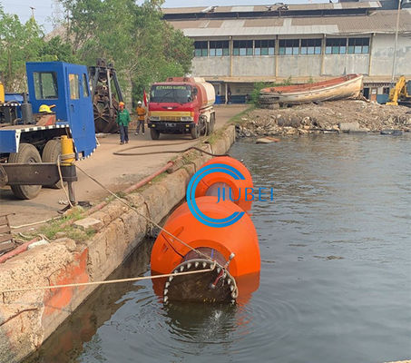 Flotador modificado para requisitos particulares del tubo del HDPE de la PU del tamaño para flotar a Marine Dredging Pipeline