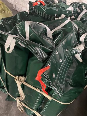 Cadenas instaladas cortina de sedimento anti-corrosión retardante de llama
