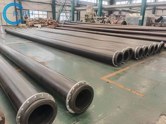 Extrusión de tubos UHMWPE con bridas de acero Superficie lisa y presión de trabajo de 0,25 a 2,5 MPa