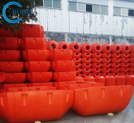 Floaters de tuberías HDPE de flotabilidad con instalación de acero galvanizado y resistencia a los rayos UV