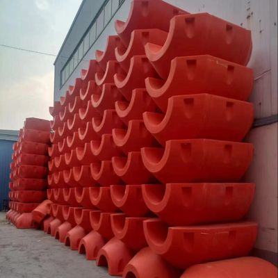 cilindros flotantes de PE y PU resistentes a la corrosión para tuberías de dragado