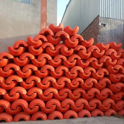 Flutuación de tuberías de dragado duraderas cilíndricas de 150 kg con resistencia a los rayos UV