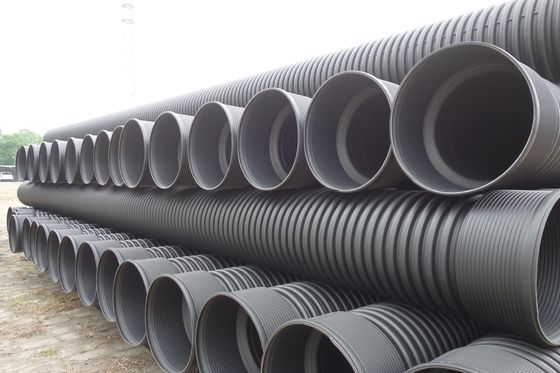 DN200-800mm tubo de dragado de HDPE de doble pared de ondulados para el drenaje de agua