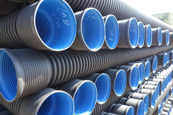 DN200-800mm tubo de dragado de HDPE de doble pared de ondulados para el drenaje de agua