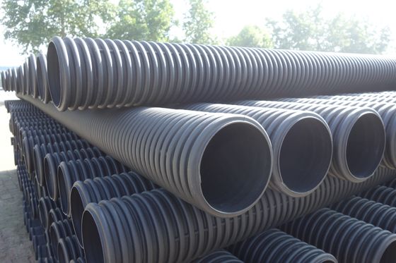 DN200-800mm tubo de dragado de HDPE de doble pared de ondulados para el drenaje de agua