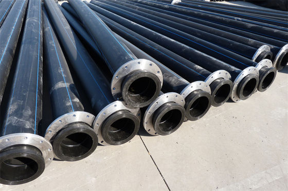 Conexión de soldadura Dredging tubo HDPE -60-80 grados Temperatura espesor personalizado