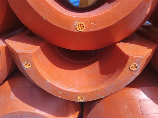 Floatador de tuberías de HDPE agrícola con conexión galvanizada en caliente