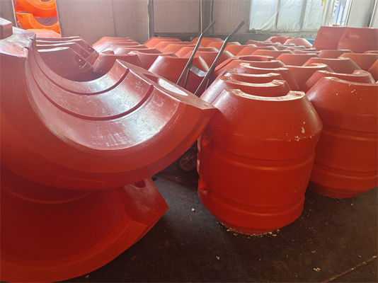 Floatador de tuberías de HDPE agrícola con conexión galvanizada en caliente